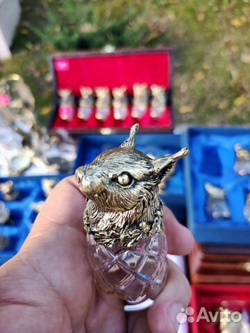 Рюмки перевертыши Звери хрусталь. Арт. 0050 купить с доставкой Рюмки перевертыши Звери хрусталь. Арт. 0050