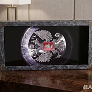 Нарды под стеклом «Герб России» — фотография 5
