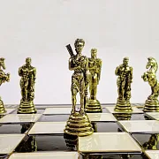 Шахматы с металлическими фигурами — фотография 9