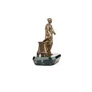 Бронзовая статуэтка «Муза Клио» с патиной — фотография 3