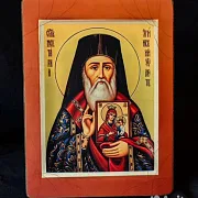 Икона деревянная "Святитель Нектарий Эгинский" — фотография 5