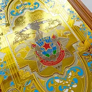 На память: Деревянные нарды «ВДВ» с позолоченной златоустовской гравюрой — фотография 7