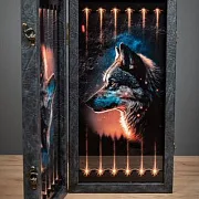 Нарды под стеклом «Лев и мудрый волк» — красивый подарок — фотография 7