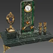 Часы «Погон» с гербом ПС ФСБ и подставками — фотография 2