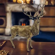 Скульптура «Благородный олень» из бронзы, 170×70×190 мм — оригинальный подарок — фотография 1