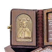 Книга с молитвами "Иисус Христос" — книга в кожаном переплёте — необычный подарок — фотография 5