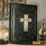 Евангелие — книга в кожаном переплёте — фотография 1
